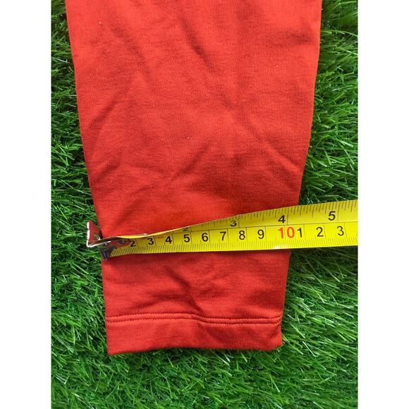 PINK Victoria’s Secret Cozy Leggings S Red High Rise Logo Print Lounge Pants - Picture 7 of 10